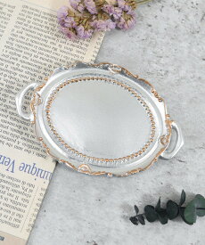 【SALE／50%OFF】styiro styiro/アンティークデザインアクセサリートレー イストワール インテリア・生活雑貨 その他のインテリア・生活雑貨 ホワイト グリーン ゴールド シルバー