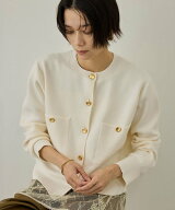 SALON adam et rope' 【WEB限定】スウェットライクメタルボタンカーディガン 3 / 新色追加 サロン アダム…