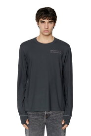 【SALE／30%OFF】DIESEL メンズ Tシャツ ロンT ディーゼル トップス カットソー・Tシャツ ホワイト グレー【送料無料】