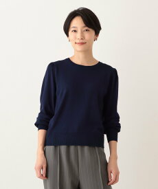 【SALE／30%OFF】Afternoon Tea LIVING 100回洗えるパフスリーブプルオーバー アフタヌーンティー・リビング トップス ニット ネイビー グリーン イエロー