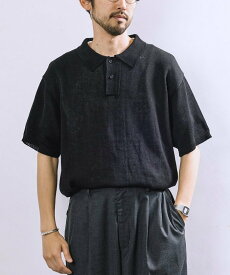 【SALE／40%OFF】Firsthand リラックスフィット ショートスリーブ サマーニットポロシャツ / 半袖ニットポロ 25SS フリークスストア トップス ポロシャツ グレー ブラック【送料無料】