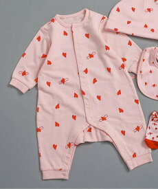 【SALE／60%OFF】BREEZE 総柄ロンパス マイファーストブリーズ エフオーオンラインストア マタニティウェア・ベビー用品 ロンパース・カバーオール ブルー パープル グリーン ピンク ブラウン ホワイト グレー