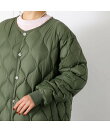 【TAION / タイオン】ミリタリーオーバーサイズ クルーネック ダウンジャケ