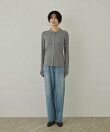 【WEB限定】リブポロ衿カーディガン