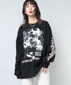 【SALE／23%OFF】RNA M2033 スネークプリントロンT アールエヌエー トップス カットソー・Tシャツ パープル ブラック ホワイト【送料無料】