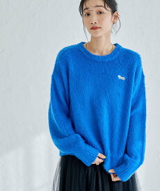 【SALE／50%OFF】coen PENNEYS(ぺニーズ)別注シャギークルーネックニット(WEB限定カラー) コーエン トップス ニット ホワイト グレー レッド グリーン ネイビー