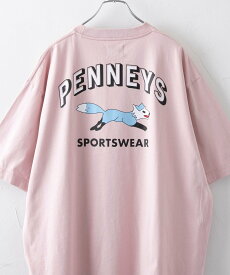 【SALE／10%OFF】coen Penneys(ぺニーズ)別注ビッグロゴTシャツ コーエン トップス カットソー・Tシャツ ホワイト ピンク