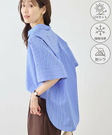 【SALE／11%OFF】ROPE' PICNIC スキッパーシャツブラウス/UVカット・接触冷感・防シワ ロペピクニック ト…
