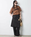 スカートドッキングパンツ<大きいサイズ有>シックスタイル