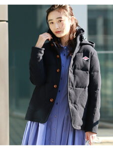 Ray BEAMS DANTON × Ray BEAMS / 別注 モッサ ダウン ジャケット ビームス ウイメン コート/ジャケット ダウンジャケット ネイビー【送料無料】