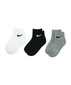 NIKE ソックス(16-21cm) NIKE(ナイキ) NIKE BASIC PACK ANKLE 3PK ルーキーユーエスエー 靴下・レッグウェア 靴下 グレー ホワイト