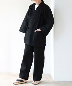 BEAMS JAPAN 高島ちぢみ 作務衣 ビームス ジャパン オールインワン・オーバーオール オールインワン・つなぎ ネイビー【送料無料】