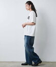 綿100%ピグメント染ロゴプリントTシャツ<大きいサイズ有>シックスタイル