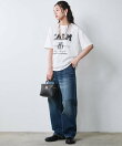 綿100%ピグメント染ロゴプリントTシャツ<大きいサイズ有>シックスタイル