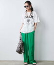 綿100%ピグメント染ロゴプリントTシャツ<大きいサイズ有>シックスタイル