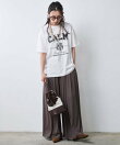 綿100%ピグメント染ロゴプリントTシャツ<大きいサイズ有>シックスタイル