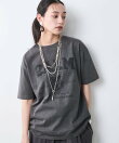 綿100%ピグメント染ロゴプリントTシャツ<大きいサイズ有>シックスタイル