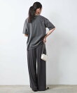 綿100%ピグメント染ロゴプリントTシャツ<大きいサイズ有>シックスタイル