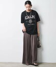 綿100%ピグメント染ロゴプリントTシャツ<大きいサイズ有>シックスタイル