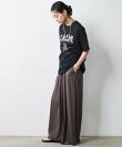 綿100%ピグメント染ロゴプリントTシャツ<大きいサイズ有>シックスタイル