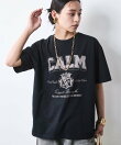 綿100%ピグメント染ロゴプリントTシャツ<大きいサイズ有>シックスタイル