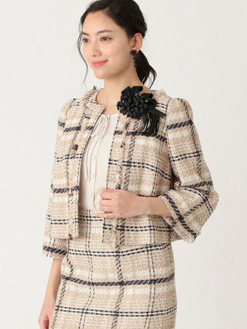 To Be Chic リリアンチェックツイードジャケット Rakuten Fashion 楽天ファッション 旧楽天ブランドアベニュー An5658