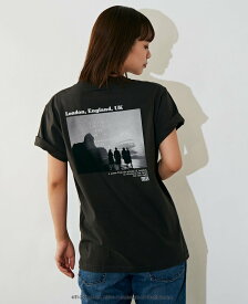 MELROSE CLAIRE 【メルローズ50周年限定】【GOOD ROCK SPEED "LIFE"別注フォトTシャツ】 メルローズクレール トップス カットソー・Tシャツ グレー【送料無料】