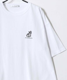 【SALE／40%OFF】Lazar 別注 Tシャツ メンズ オーバーサイズ アニマル 刺繍 レディース ラザル トップス カットソー・Tシャツ グレー ブラック ホワイト ブルー ネイビー