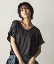 とろみジャージーVネックプルオーバー≪セットアップ対応≫