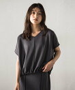 とろみジャージーVネックプルオーバー≪セットアップ対応≫