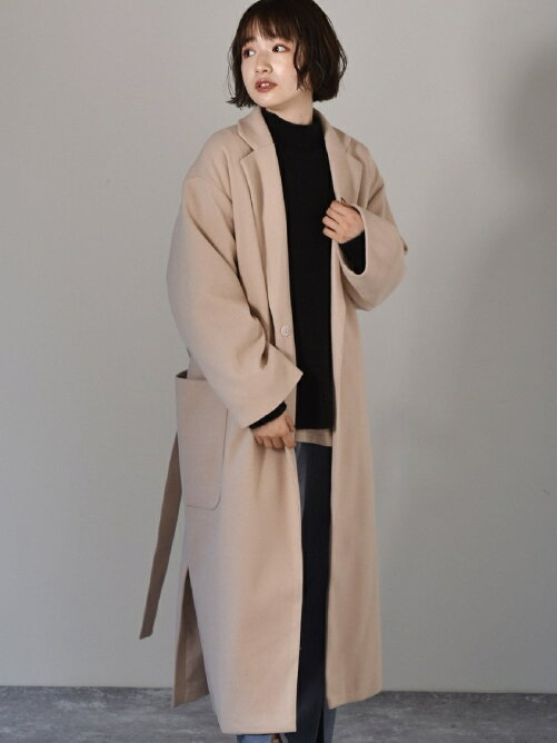 Retro Girl Retro Girl ベルト付きfウールロングコート Rakuten Fashion 楽天ファッション 旧楽天ブランドアベニュー Cc1659