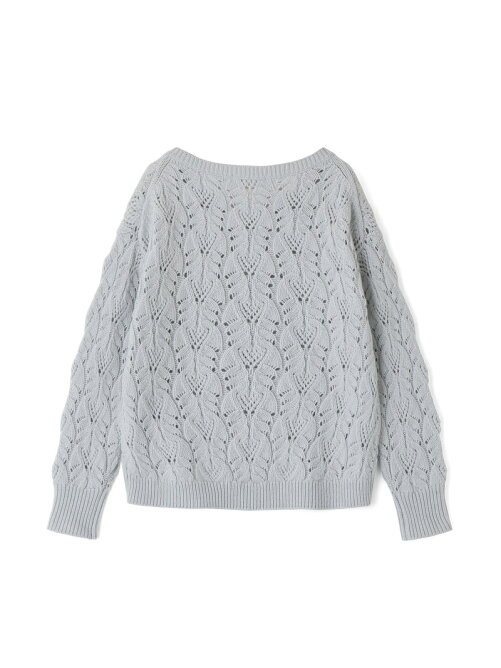 超目玉 ウールカシミヤレースケーブル プルオーバ 長袖ニット