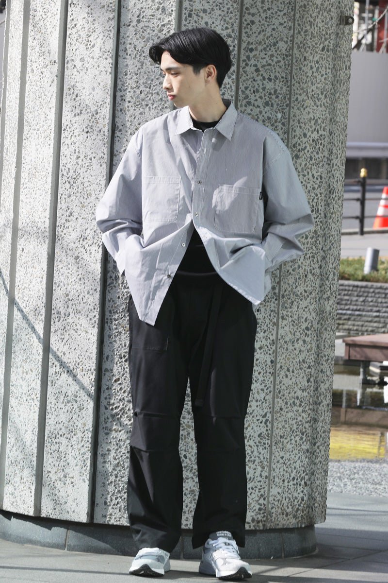 meltum｜(M)LOOSE STRIPE SHIRT | Rakuten Fashion(楽天ファッション