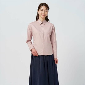 BRICK HOUSE by Tokyo Shirts 形態安定 レギュラー衿 綿100% 長袖 レディースシャツ トーキョーシャツ トップス シャツ・ブラウス ピンク【送料無料】