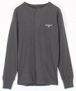 Essential タイトフィット L/S ヘンリーネックTシャツ