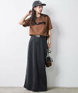 綿100%ロゴプリントTシャツ<大きいサイズ有>シックスタイル