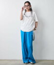 綿100%ロゴプリントTシャツ<大きいサイズ有>シックスタイル