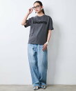 綿100%ロゴプリントTシャツ<大きいサイズ有>シックスタイル