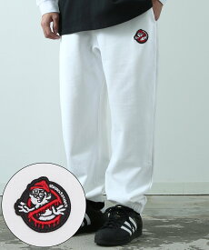 【SALE／25%OFF】SIDEWAY STANCE オリジナル ワッペン刺しゅう スウェットパンツ インプローブス パンツ ジャージ・スウェットパンツ グレー ブルー ホワイト ブラック