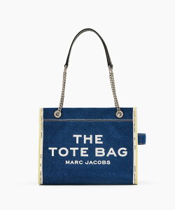 MARC JACOBS yzTHE DENIM CHAIN MEDIUM TOTE BAG /U fj `F[ ~fBA g[gobO }[N WFCRuX obO g[gobO ubNyz