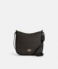 【SALE／70%OFF】COACH OUTLET 【公式】エリー ファイル バッグ・シグネチャー キャンバス コーチ　アウトレット バッグ ショルダーバッグ ブラック【送料無料】