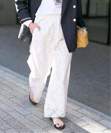 Spick & Span 《予約》TICCA / ティッカ フラワーレースパンツ スピックアンドスパン パンツ その他のパンツ グレー ホワイト【送料無料】