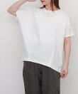 【接触冷感】USAコットン裾タック半袖プルオーバー