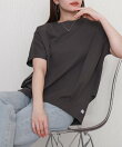 【接触冷感】USAコットン裾タック半袖プルオーバー