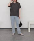 【接触冷感】USAコットン裾タック半袖プルオーバー