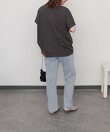 【接触冷感】USAコットン裾タック半袖プルオーバー