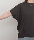 【接触冷感】USAコットン裾タック半袖プルオーバー