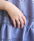 Phoebe/(W)フェミニンプレイスドビジューセットリング