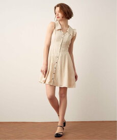 【SALE／50%OFF】DEICY ドットフレアミニワンピース デイシー ワンピース・ドレス ワンピース ホワイト ブラック【送料無料】