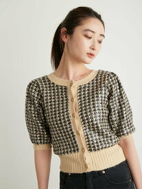 【SALE／50%OFF】LILY BROWN [L.B CANDY STOCK]スパンコール刺繍カーディガン リリーブラウン トップス ニット【送料無料】